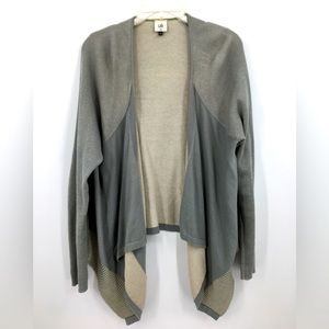 XL cabi Beige/Gray Cardigan